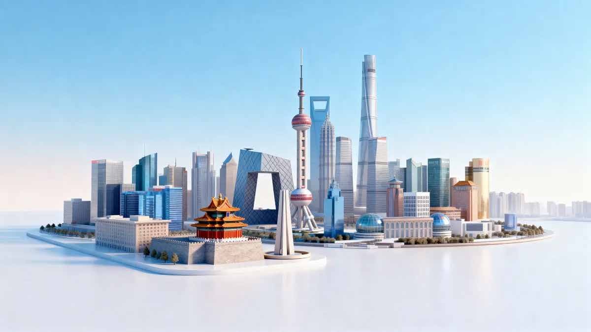 上海城市数字沙盘三维视觉